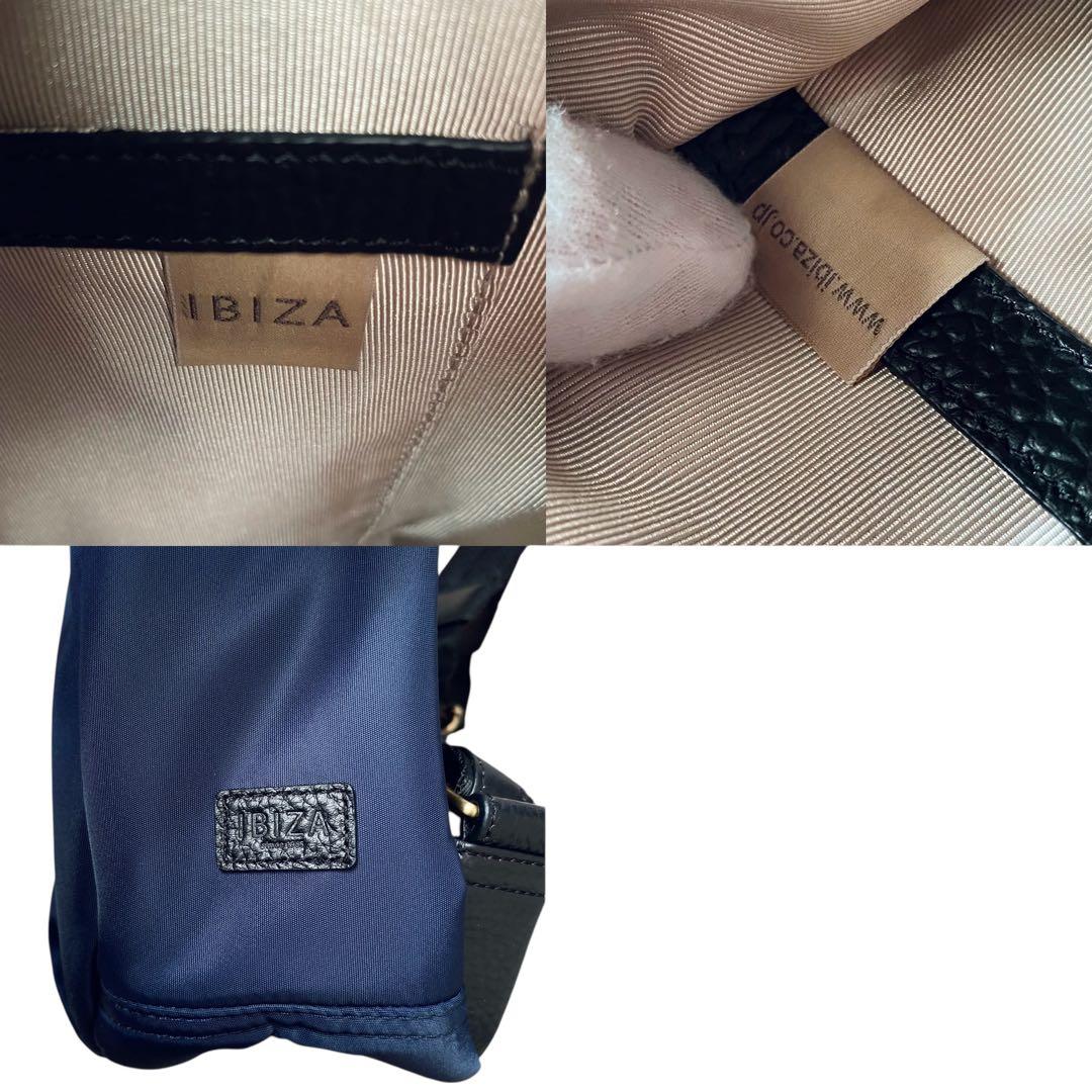 IBIZA イビサ【極美品】ディアリオ 2way ナイロン＆レザーリュック