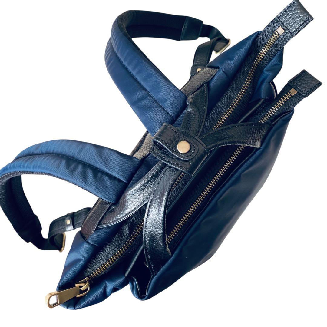 IBIZA イビサ【極美品】ディアリオ 2way ナイロン＆レザーリュック