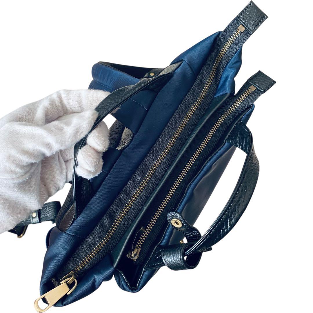 IBIZA イビサ【極美品】ディアリオ 2way ナイロン＆レザーリュック