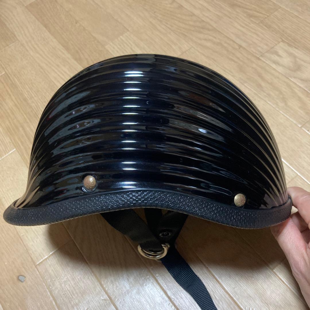 TT@CO リブリブジョッキー　ブラック ハーフ　ヘルメット 収納袋付き