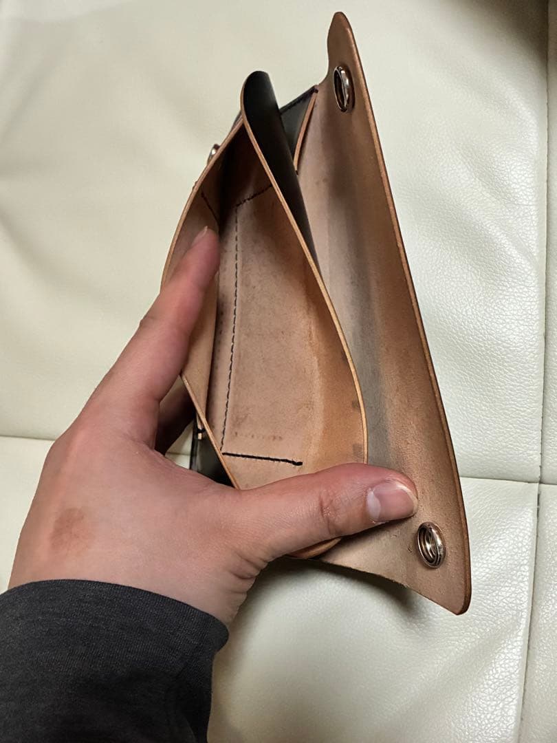 ロングトラッカーウォレット コードバン