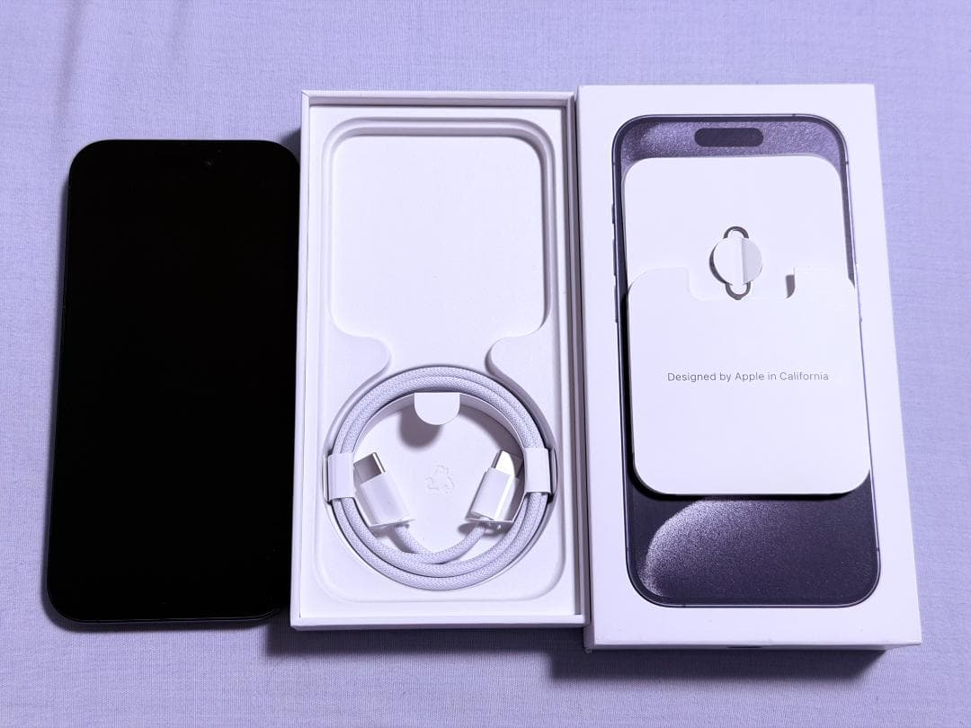 iPhone 15Pro 256GB ブルー SIMフリー 箱 付属品あり