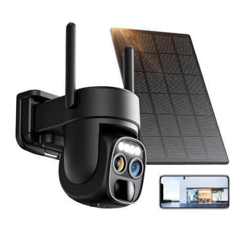防犯カメラ 屋外 ソーラー 2K解像度 WiFi カメラ 監視カメラ ソーラーA