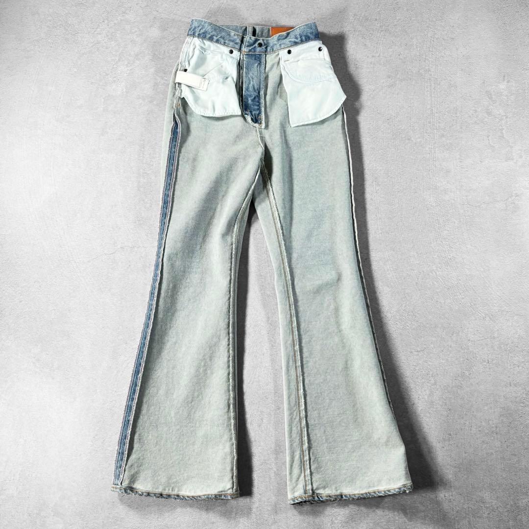 美品 MOUSSY MVS FLARE 24 ハイウエスト 日本製 マウジー