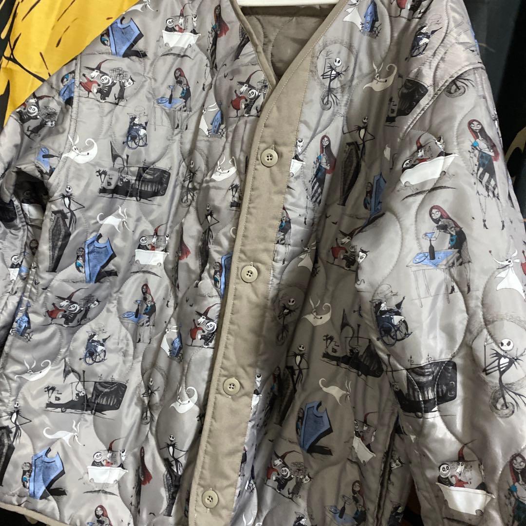 グラニフ ナイトメアー ビフォアクリスマス ショートモッズコート 中のライナー