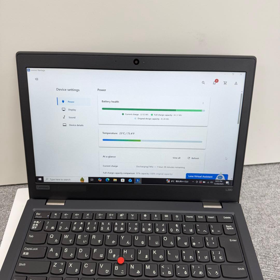 Windowsノート本体 Lenovo ThinkPad L390 Core I5 8GB/256GB