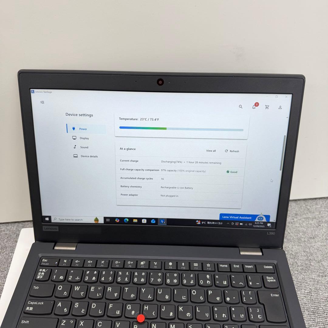 Windowsノート本体 Lenovo ThinkPad L390 Core I5 8GB/256GB