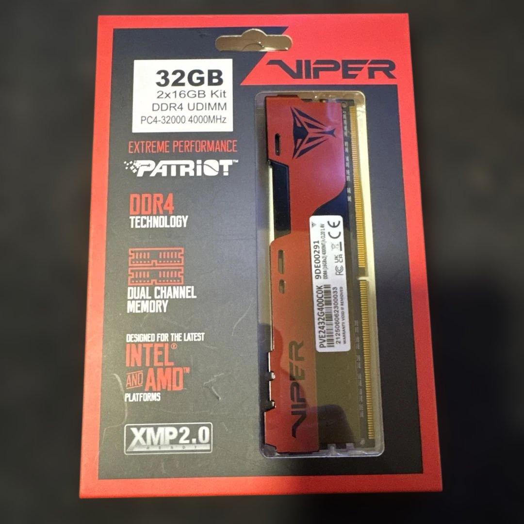 Viper DDR4 4000MHz 32GB(16GB×2)
