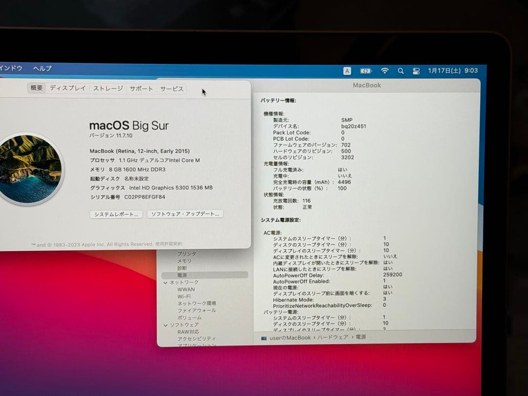 MacBook 12インチ 2015 8GB/256GB