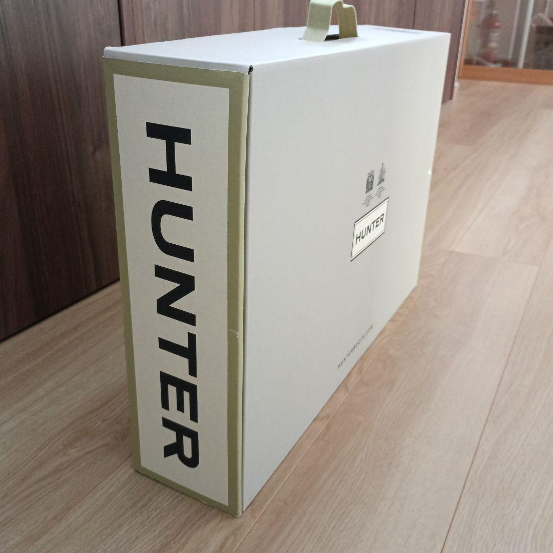 レインブーツ　HUNTER ダークグリーン 長靴 バックル付き