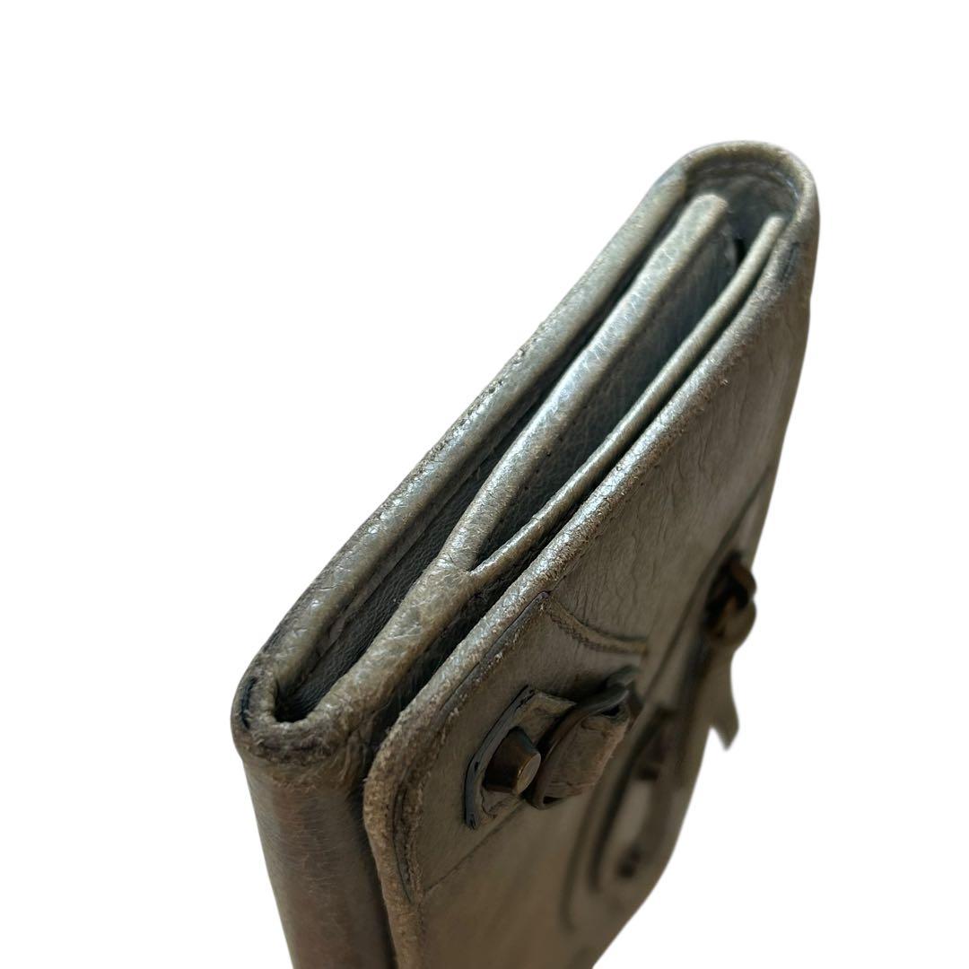 BALENCIAGA 長財布　シティ　グレー　バレンシアガ