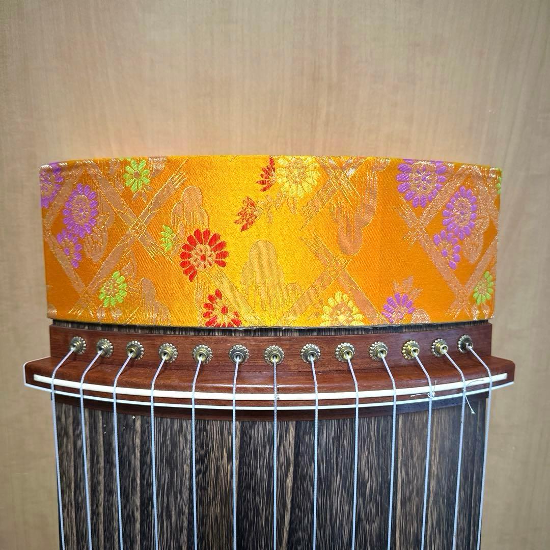 ５尺13弦約150cmお琴　並甲　状態良好　短琴　布包み付