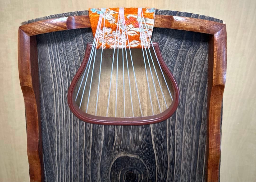 ５尺13弦約150cmお琴　並甲　状態良好　短琴　布包み付