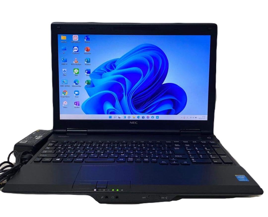 処分価格！ Windows 11 ブラックノートPC 本体、LEDマウス付