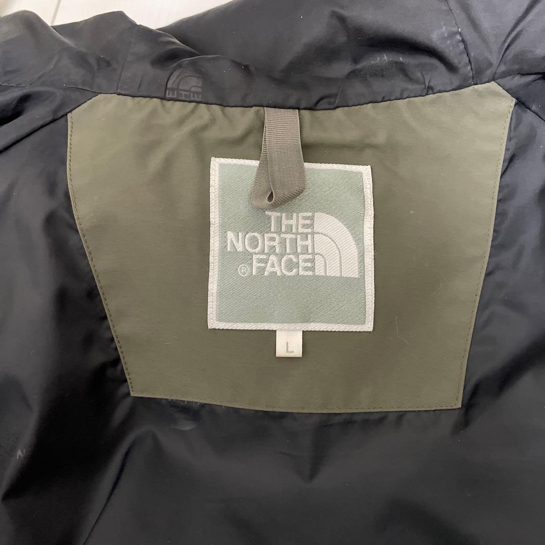 ザノースフェイス　ダウン　カーキ　レディース　L