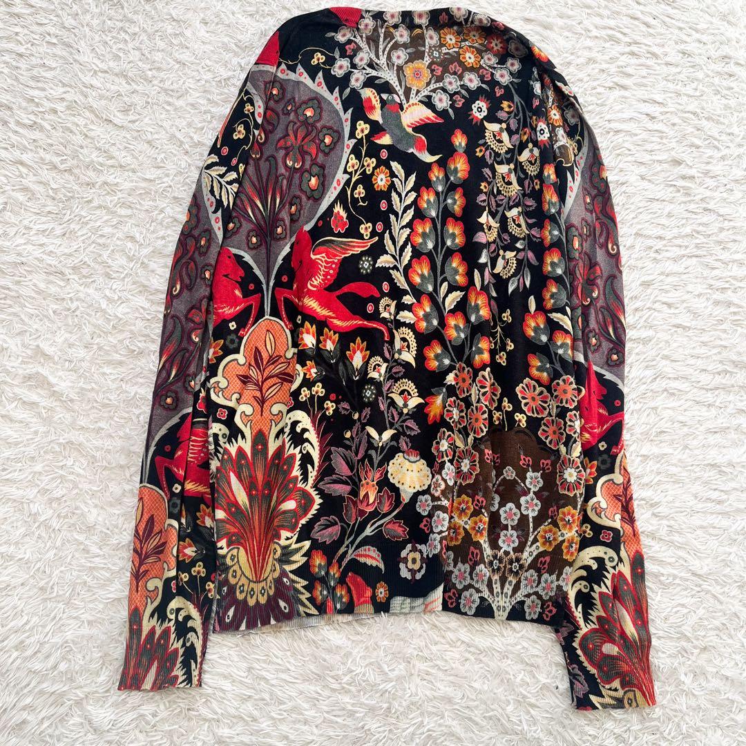 専用　近年★エトロ★豪華デザインセーター　聖獣　ペガソ　カシミヤ　シルク　S