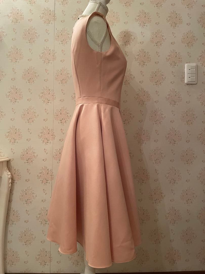 Rene 膝丈フレアワンピース サーモンピンク 36 新品未使用