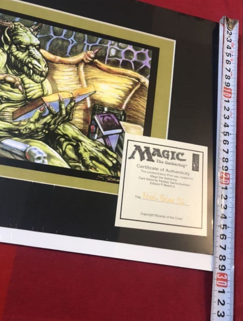 ニコルボーラス　アートプリント　Ed Beard Jr. 氏直筆サイン入りMTG
