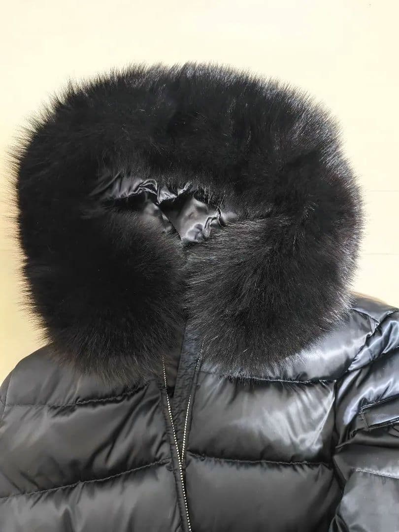 PRADA プラダ ファー ダウン 三角プレート 44