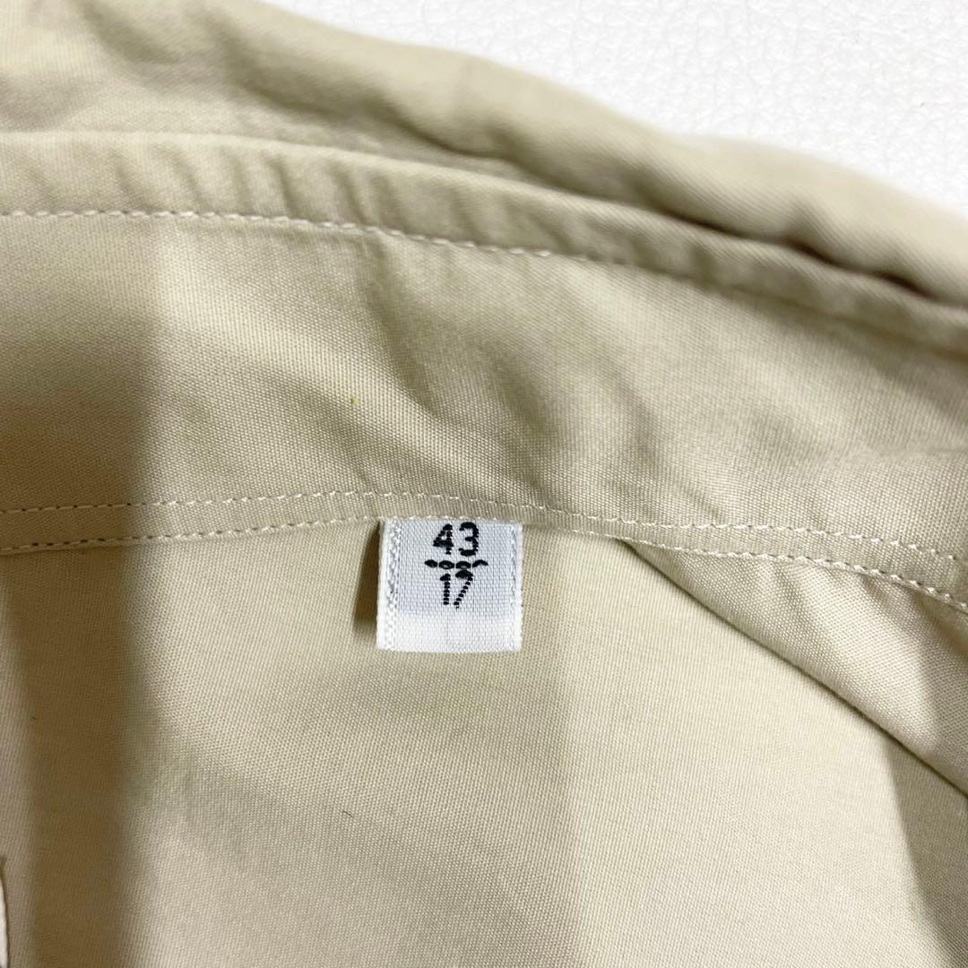 HERMES エルメス ジップアップ シャツブルゾン ベージュ スウィングトップ