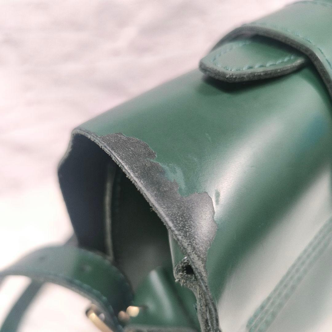 【虚々様】ドクターマーチン　サッチェルバッグ　15インチ　グリーン