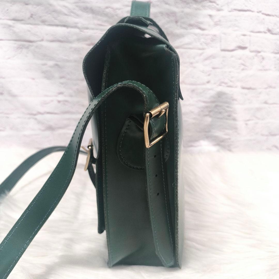 【虚々様】ドクターマーチン　サッチェルバッグ　15インチ　グリーン