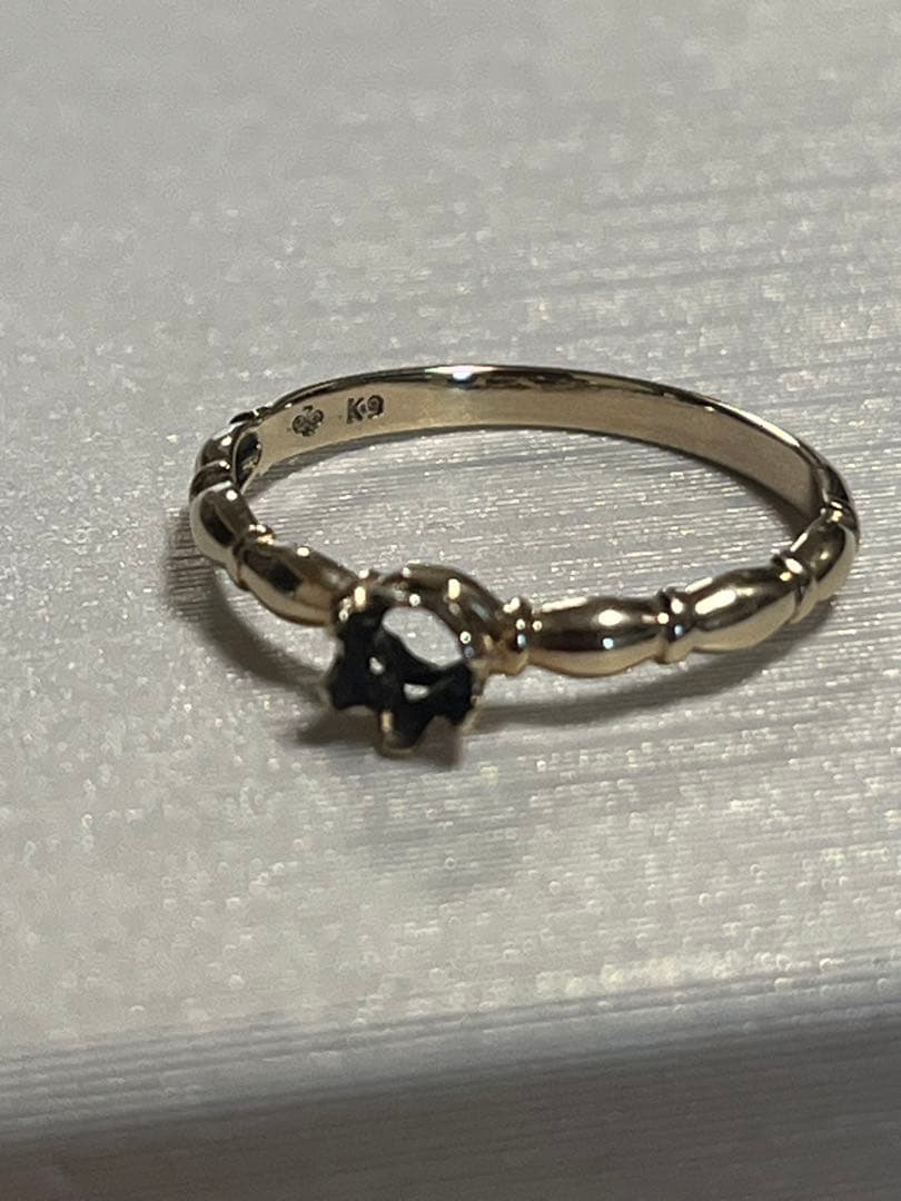 リ*リ様 【ジャンク品】k9 リング　ジュエリーマキ　石取れ
