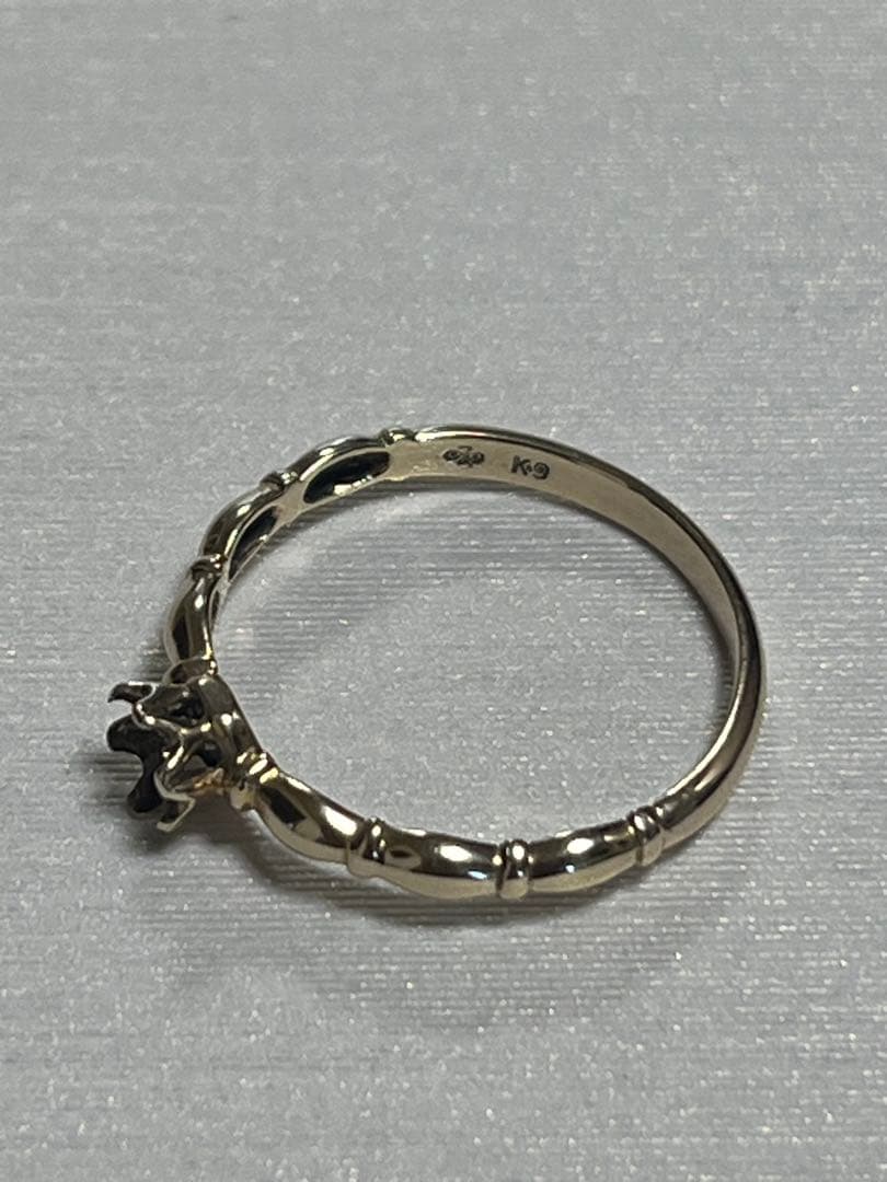 リ*リ様 【ジャンク品】k9 リング　ジュエリーマキ　石取れ