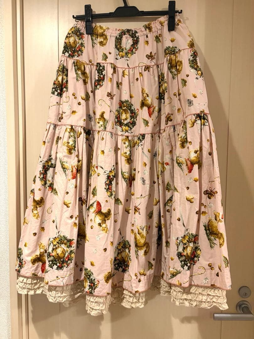 ピンクハウス ウィンターフォレストトリート スカート ピンク