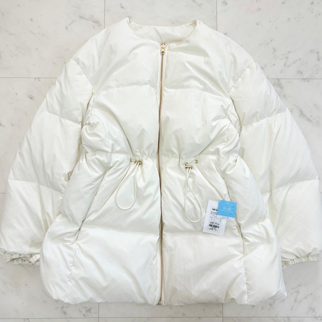 新品タグ付き✨23区　ダウンコート　マフラー付き　定価3,9万円　リバーシブル