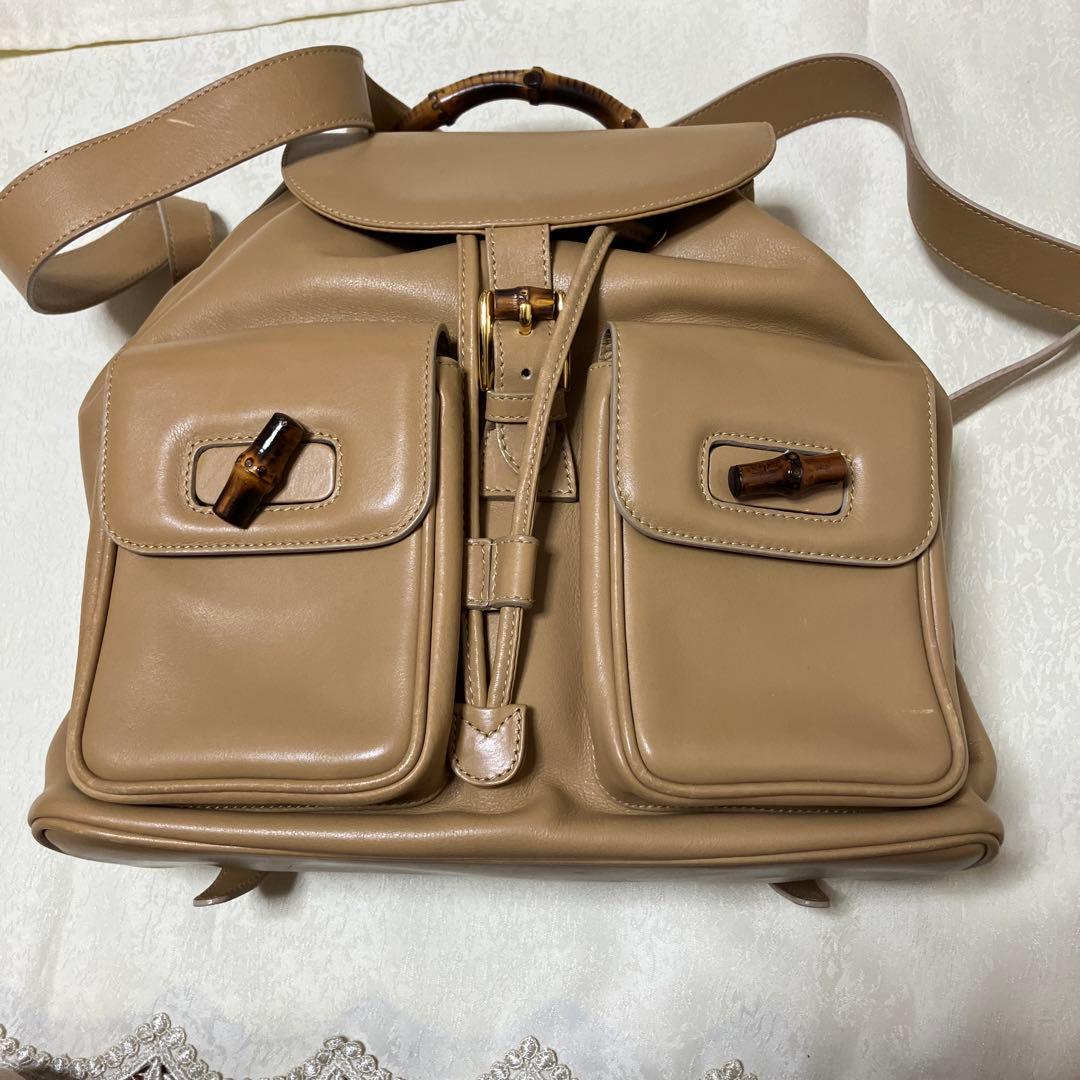 値下げGUCCI バンブーリュック