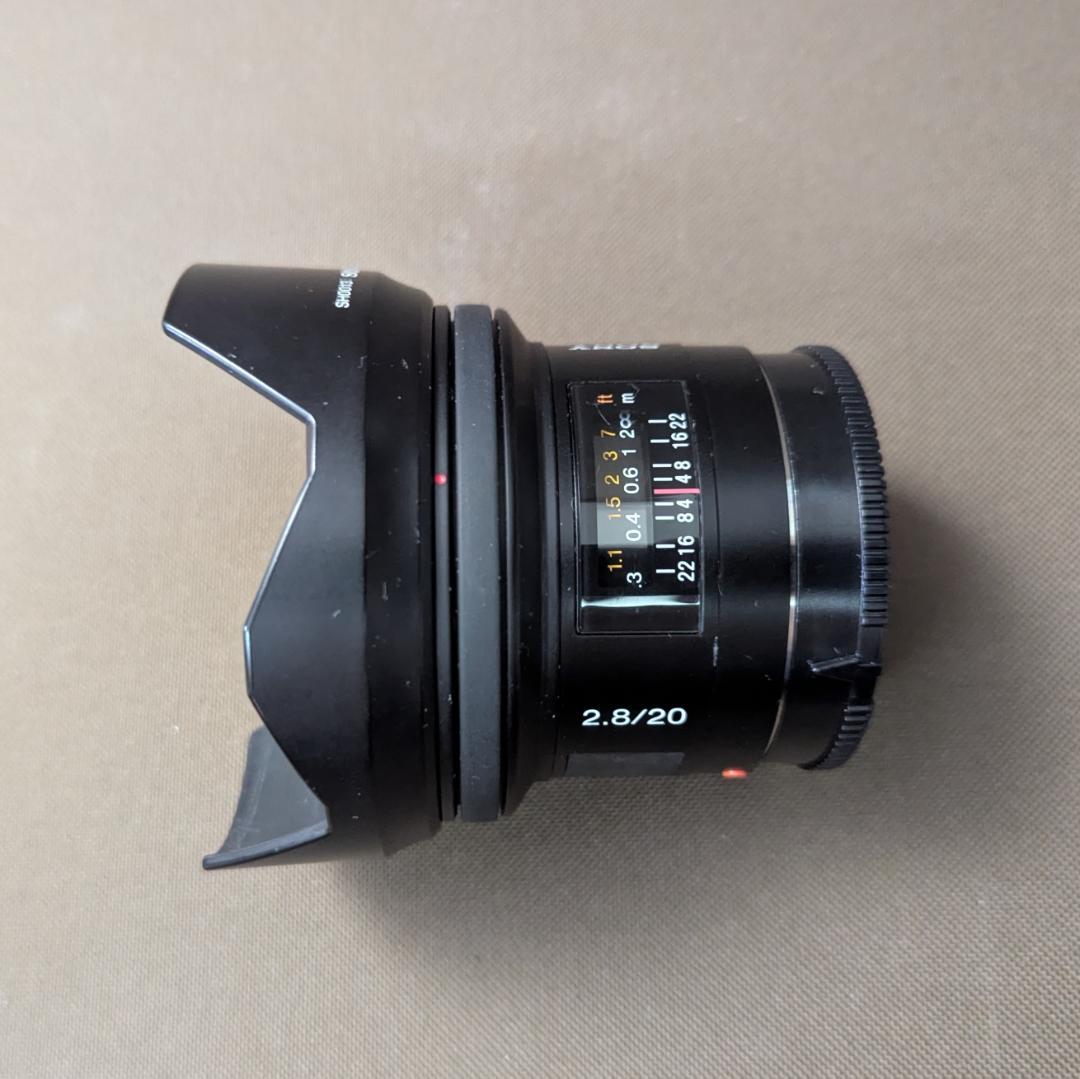 SONY SAL20F28 α Aマウント用 20mm F2.8 単焦点レンズ
