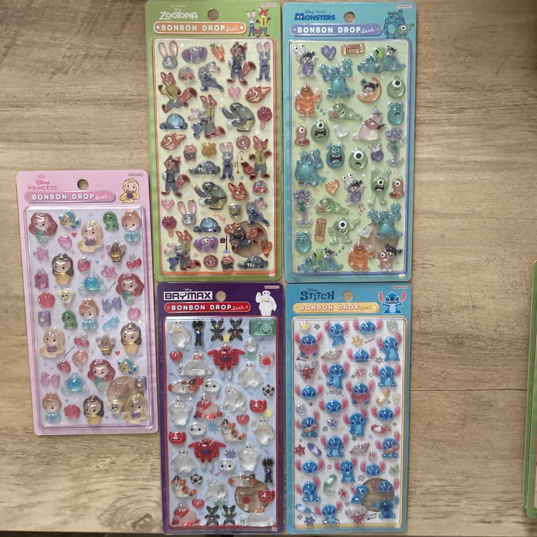 ディズニー　ボンボンドロップシール