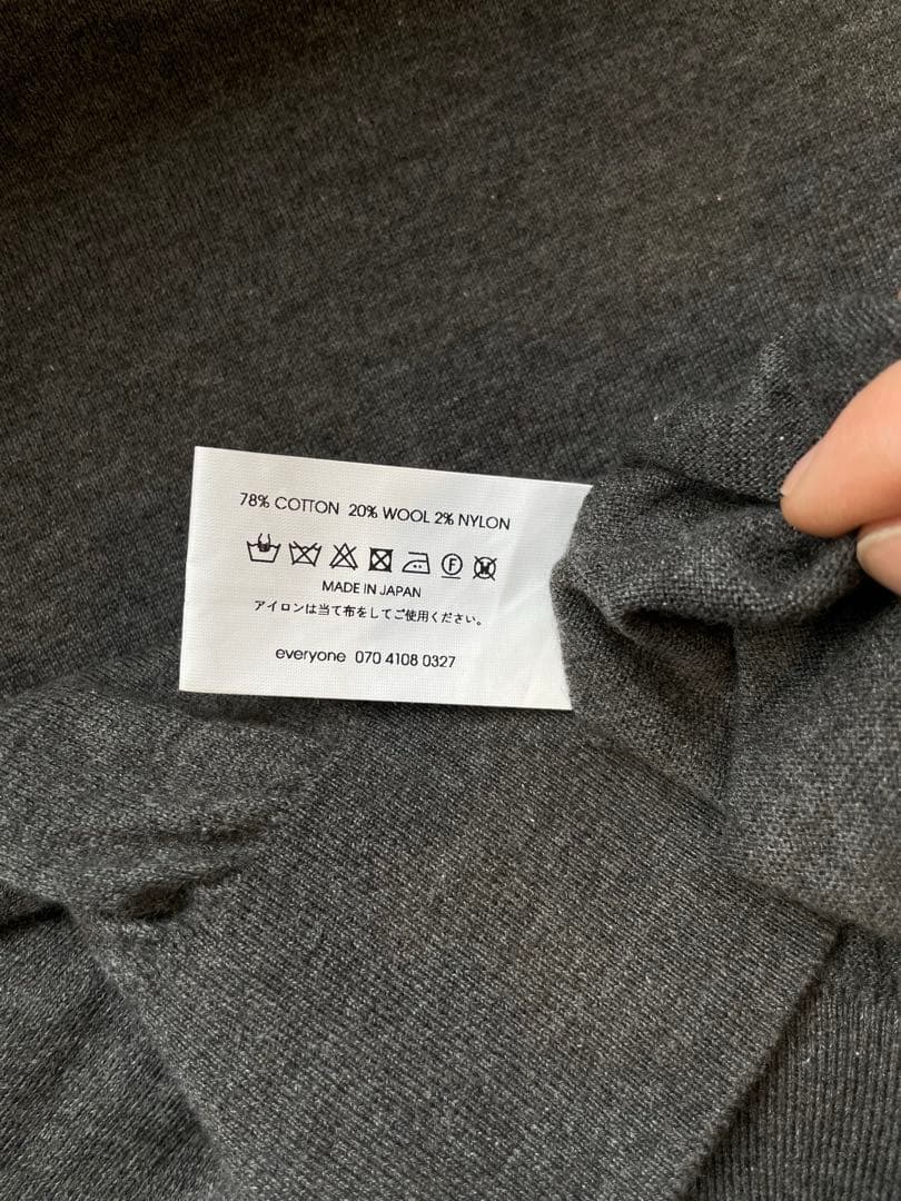 everyone コットンヤク ハイゲージニットセーター
