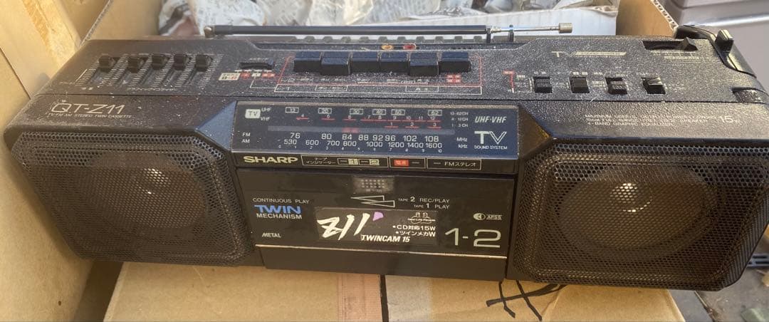 SHARP QT-Z11 ,SONY CF-6300 ラジカセ　2台セット