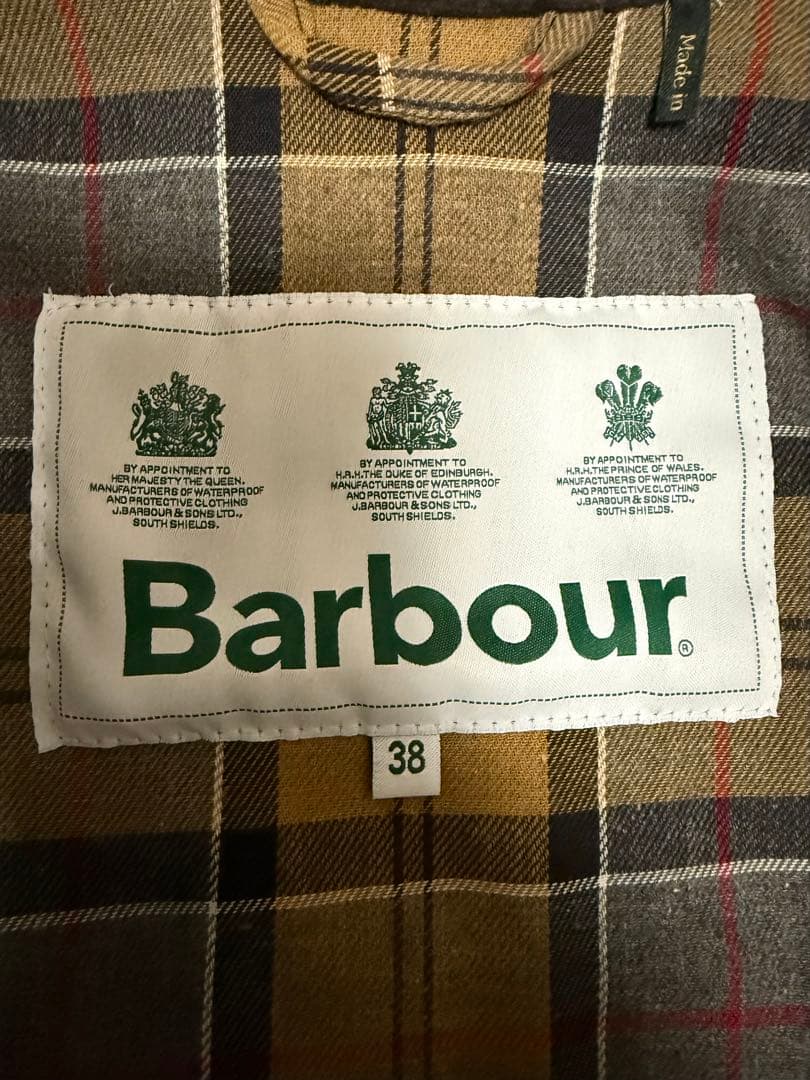 Barbour WAX BEDALE OS 38 グレー