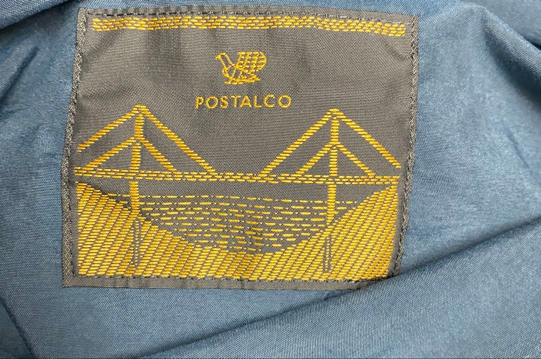 ポスタルコ　postalcoダークブルー 男女兼用レインポンチョ