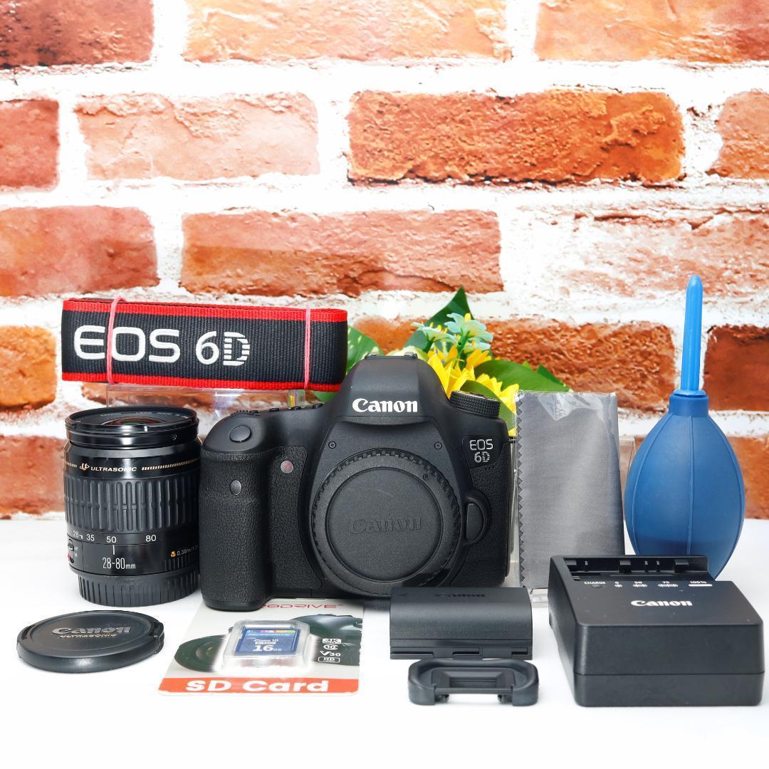 大人気フルサイズモデル✨Canon EOS 6D ✨Wi-Fi搭載✨レンズキット