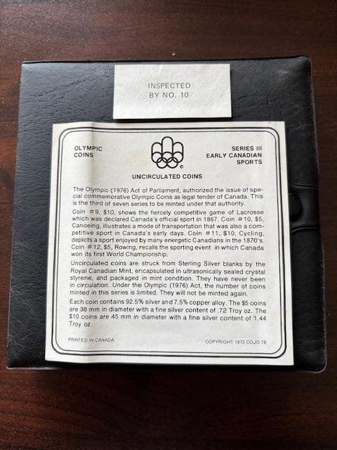 カナダ　モントリオール五輪記念銀貨8枚セットUNCスターリング925