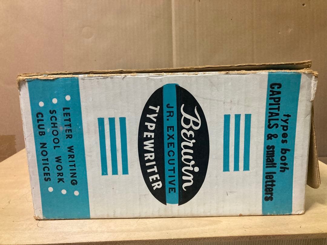 おもちゃのタイプライター 水色　アメリカ　ビンテージ　子ども