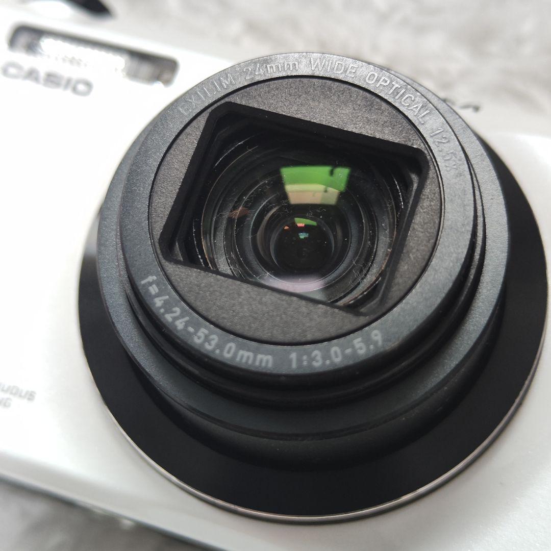 良品✨CASIO EXILIM EX‐ZR200 ホワイト コンデジ デジカメ