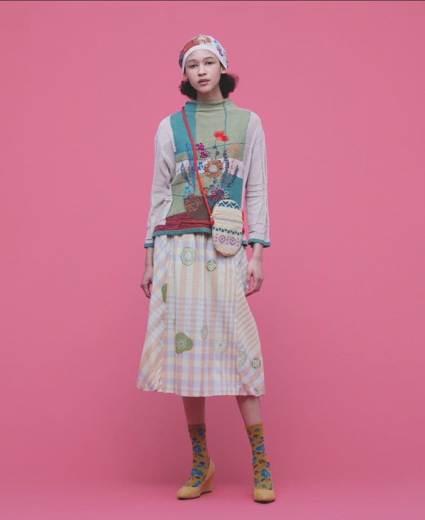 【新品未使用】エムアンドキョウコ スカート M.&KYOKO 佐藤繊維