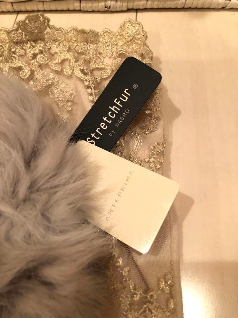 新品★ 未使用　ANTEPRIMA アンテプリマ グレー ラビットファー　帽子