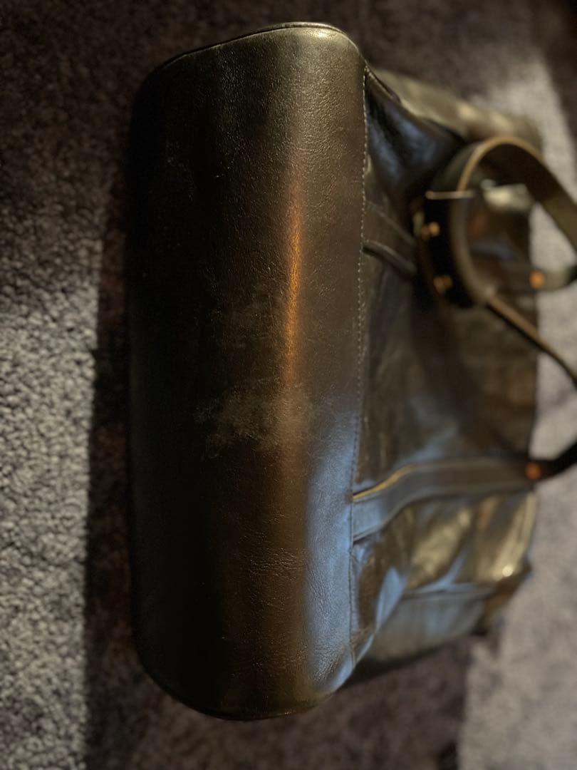 黒slowレザー トートバッグ