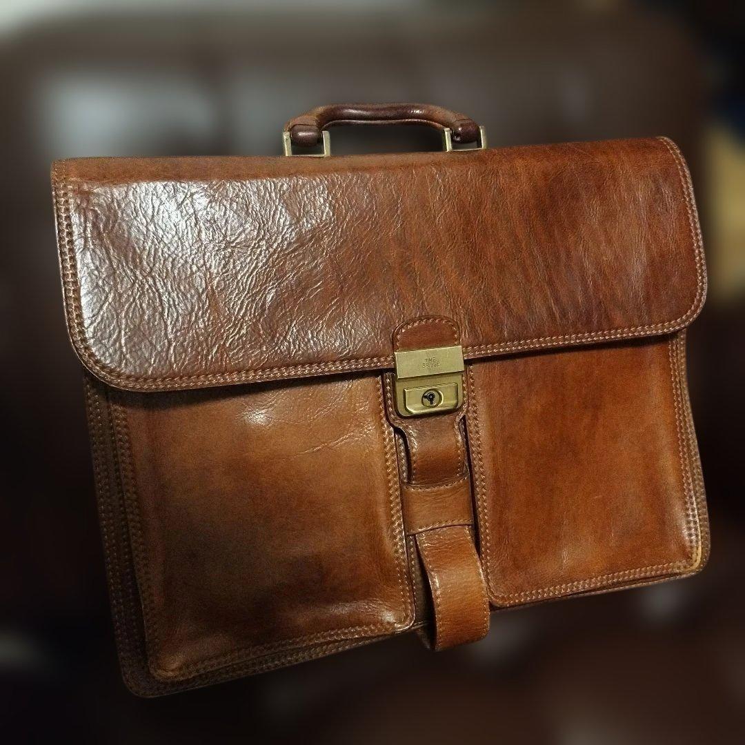 the bridge　レザー　高級感　　ブラウン　金具