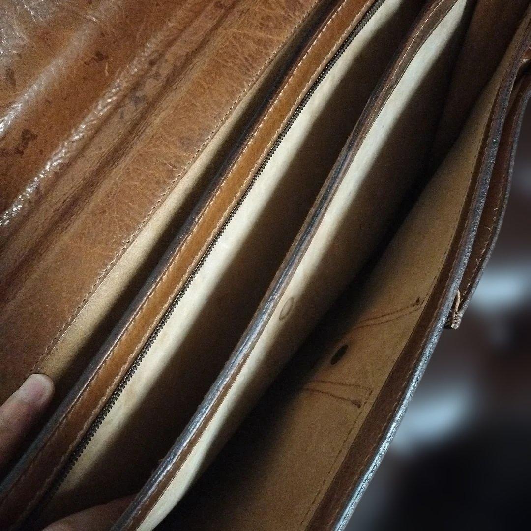 the bridge　レザー　高級感　　ブラウン　金具