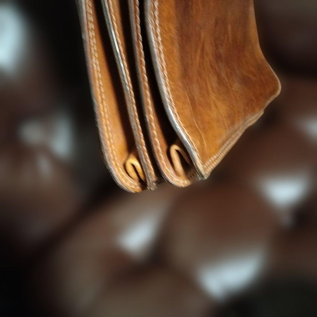 the bridge　レザー　高級感　　ブラウン　金具