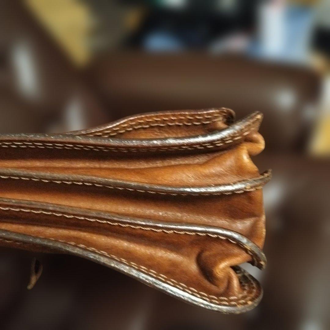 the bridge　レザー　高級感　　ブラウン　金具