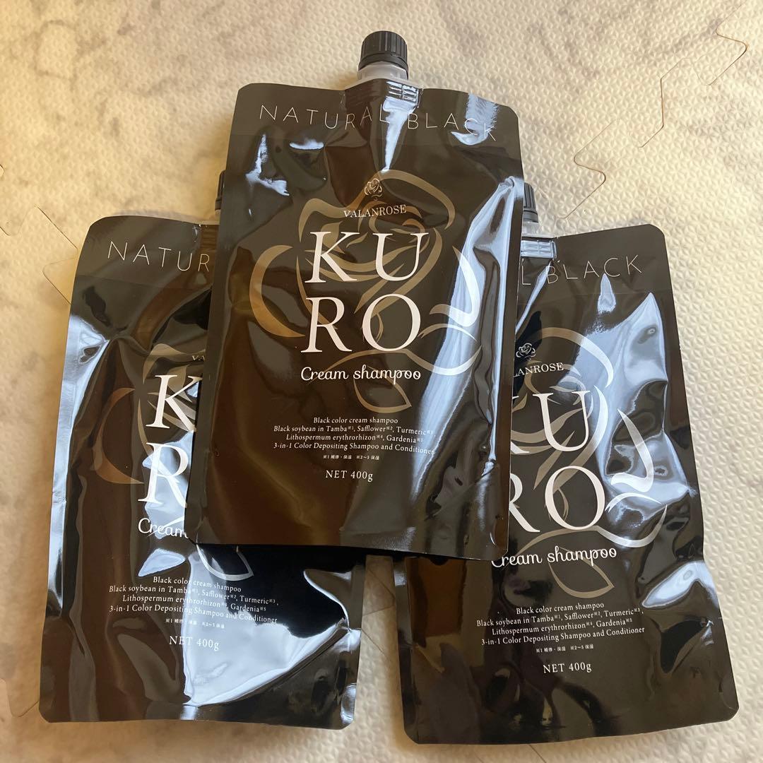 バランローズ KURO クリームシャンプー ナチュラルブラック 400g