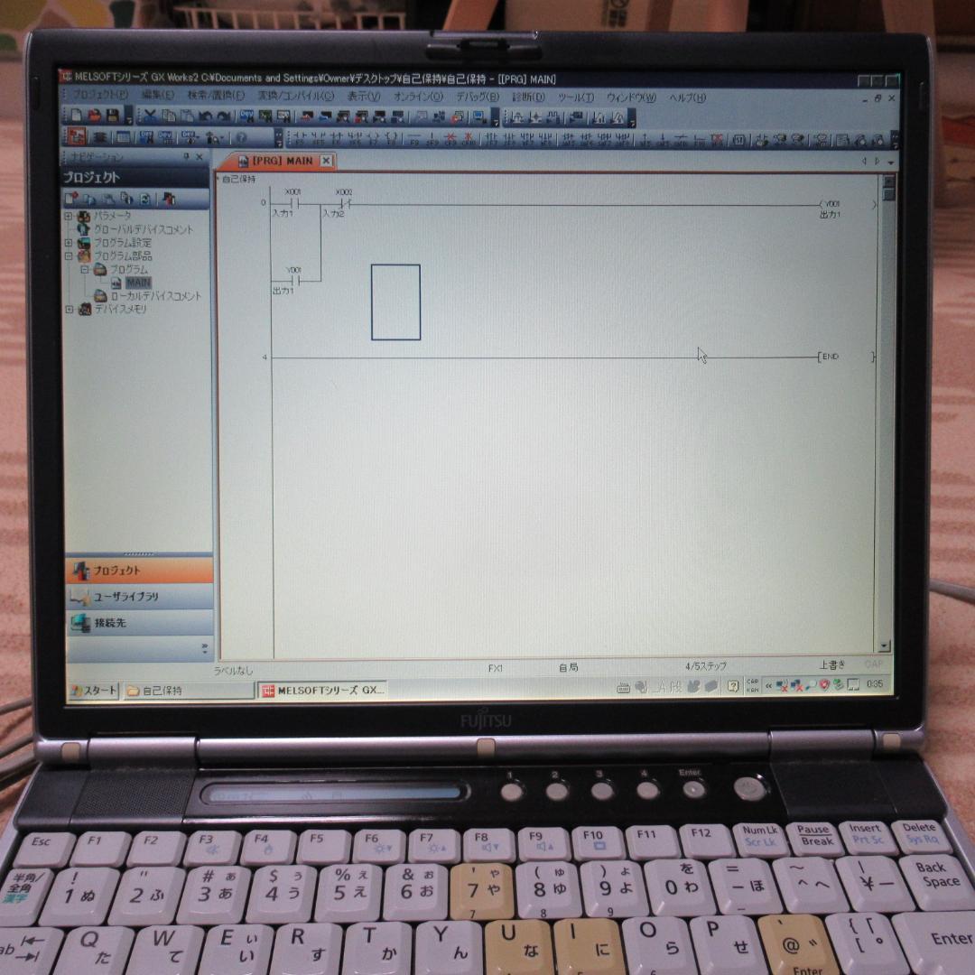MITSUBISHI GX Works2 CDとインストール済みパソコン